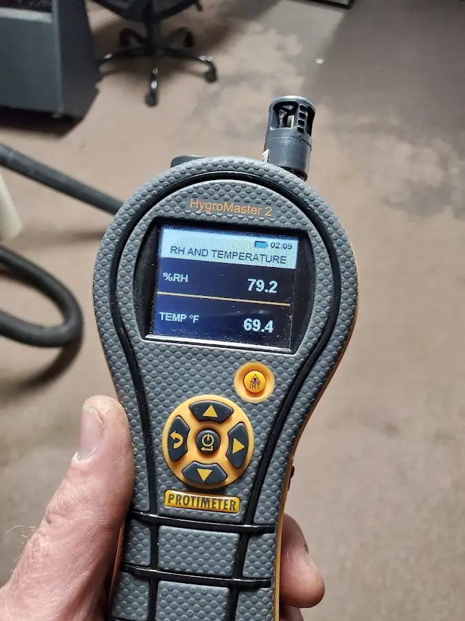 Moisture meter humidity assessment for Mold Remediation & Removal in Reminderville
